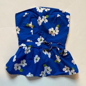 EUC Gilly Hicks strapless peplum top
